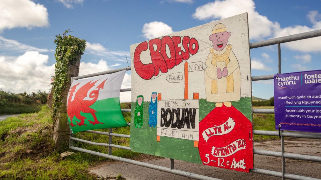 Baner Croeso