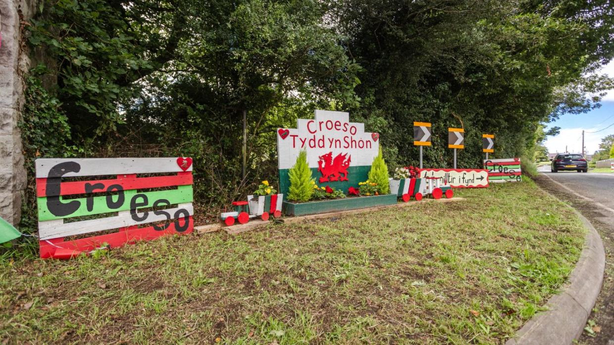 Baner Croeso