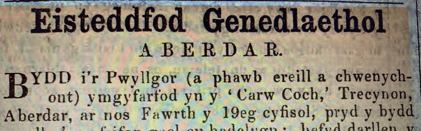 Eisteddfod Aberdâr 1861